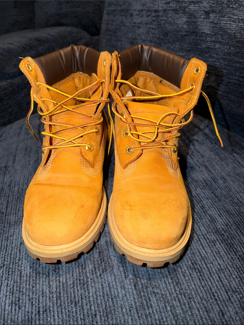 Timberland Women's Wheat/Tan Premium Lace-Up Work Boots - Picture 2 of 5